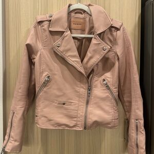 Blank NYC pink leather jacket